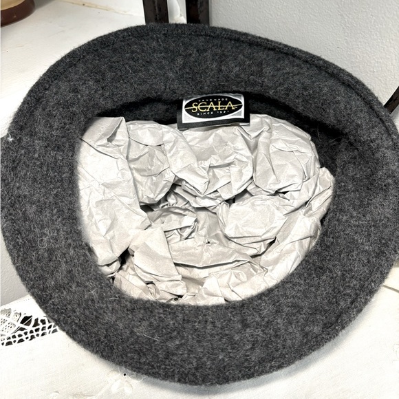 Scala Charcoal Wool Hat - Picture 4 of 7